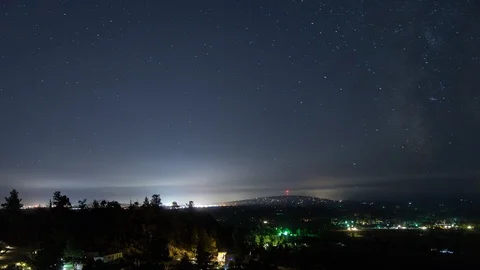 Beautiful cityscape at night Stock Footage 87473850