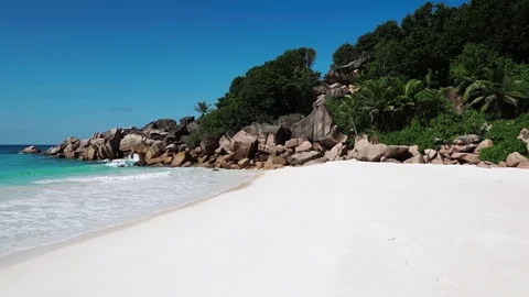 Beautiful clean beach Video stock 106345279