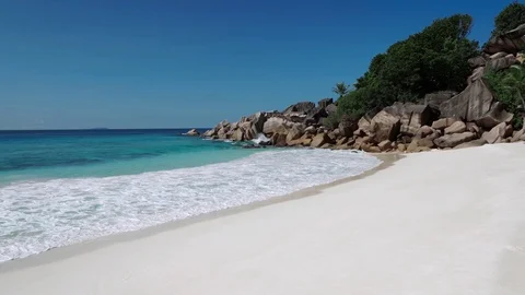 Beautiful clean beach Video stock 106352817