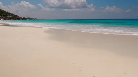 Beautiful clean beach Video stock 106437338