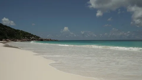 Beautiful clean beach Stock Footage 106540374