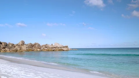 Beautiful clean beach Stock Footage 106793362