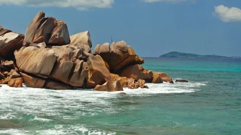 Beautiful clean beach Stock Footage 107616131