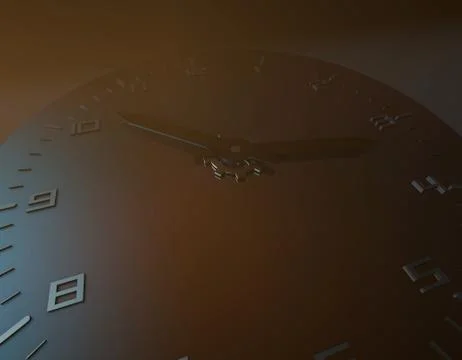 Beautiful clock, time accumulation and passage Stock Illustration