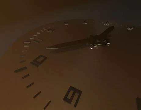 Beautiful clock, time accumulation and passage Stock Illustration