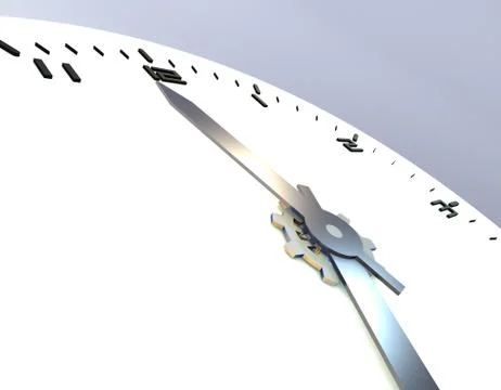 Beautiful clock, time accumulation and passage Stock Illustration