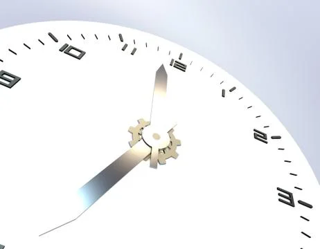 Beautiful clock, time accumulation and passage Stock Illustration