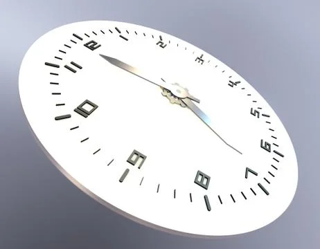Beautiful clock, time accumulation and passage Stock Illustration