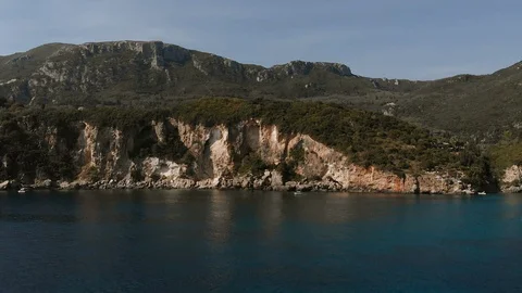 Beautiful close range aerial of cliffs. 4k Stock Footage 107343520