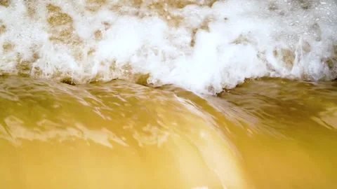 Beautiful close-up shot of water fall in rural area of Pakistan Stock Footage 210850742