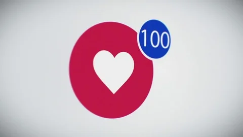 Beautiful Close-up of Social Like Button With Counter on Web Site Stock Footage 73254047