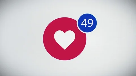 Beautiful Close-up of Social Like Button With Counter on Web Site Stock Footage 73254099