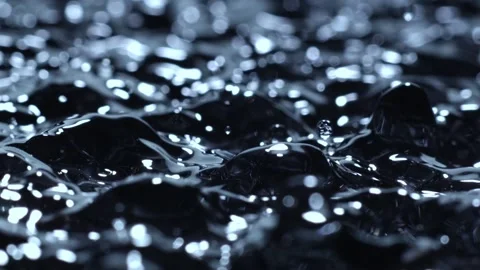 Beautiful closeup of the water surface Stock Footage 165061376