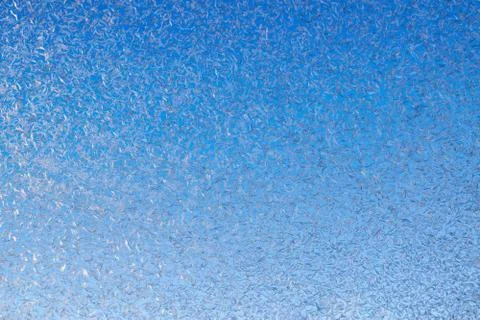 Beautiful Closeup Winter Window Pane Coated Shiny Icy Frost Patterns Stock Photos