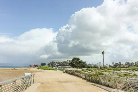 Beautiful cloud along the beach. Stock Photos