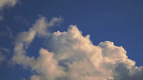 Beautiful cloud in the blue sky Stock Footage 105350556