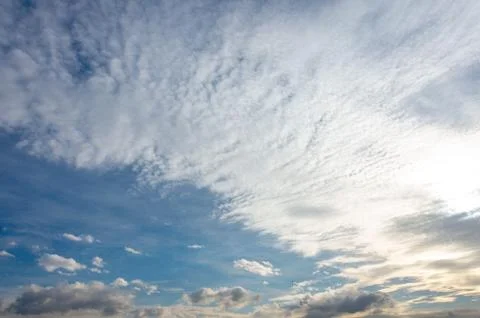 Beautiful cloud in the blue sky Stock Photos