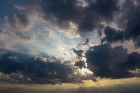 Beautiful cloud composition. Stock Photos