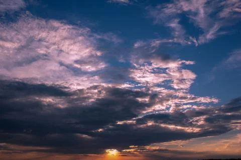 Beautiful cloud composition. Stock Photos