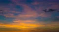 The beautiful cloud flow against the background of sunset. Time lapse 4k or 4k+ Resolution