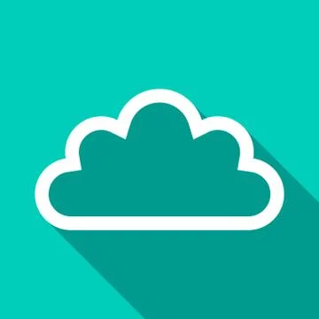 Beautiful cloud, long shadow Stock Illustration