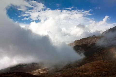 Beautiful cloud on mountains Foto stock