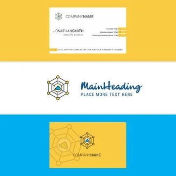 Beautiful Cloud network  Logo and business card. vertical Design Vector イラスト素材