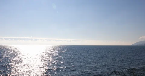 Beautiful cloud sea sky background in clear sunny weather 動画素材 124691525