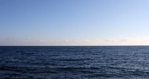 Beautiful cloud sea sky background in clear sunny weather 動画素材 124691998