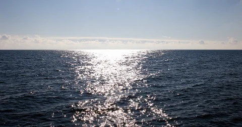 Beautiful cloud sea sky background in clear sunny weather 動画素材 124692260