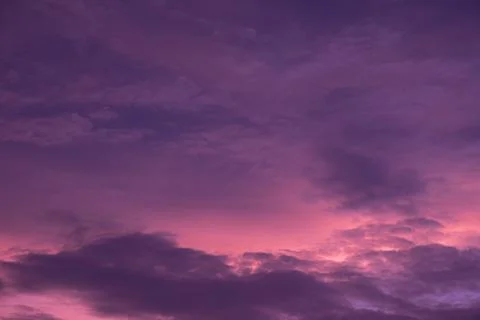 Beautiful cloud in the sky in twilight time. It's cloudy day before raining Stock Photos