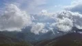 The beautiful cloud stream above the mountain. Hyperlapse 4k or 4k+ Resolution