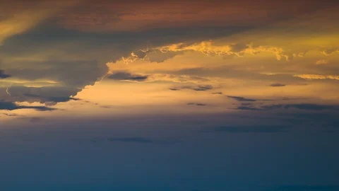 The beautiful cloud stream in the sky. time lapse Stock Footage 112594685