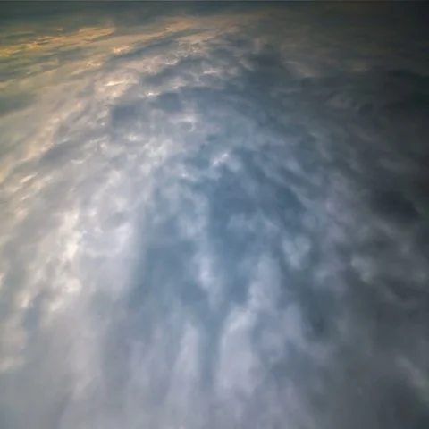 The beautiful cloud stream. Wide angle. Time lapse Stock Footage 69454727