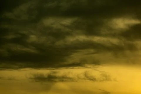 Beautiful cloud texture with orange sky for background Stock Photos