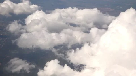 Beautiful clouds aerial shot Stock Footage 45158973