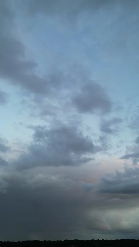 Beautiful Clouds and Sky over England Great Britain Stock Footage 309514444