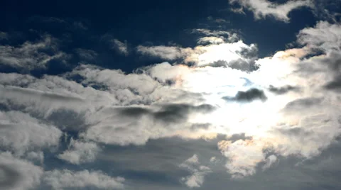 Beautiful clouds and sun Stock Footage 36149806