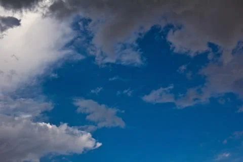 Beautiful clouds in the background before the rain Stock Photos