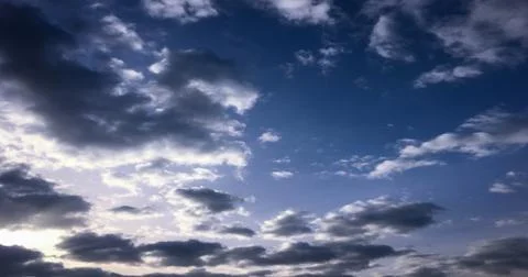Beautiful clouds with blue sky background. Nature weather, cloud blue sky and Stock Photos