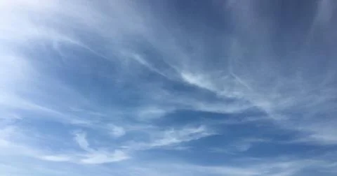 Beautiful clouds with blue sky background. Nature weather, blue sky cloud and Fotos Stock