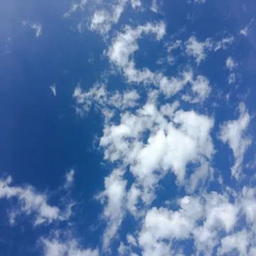 Beautiful clouds with blue sky background. Nature weather, blue sky cloud and Stock Photos