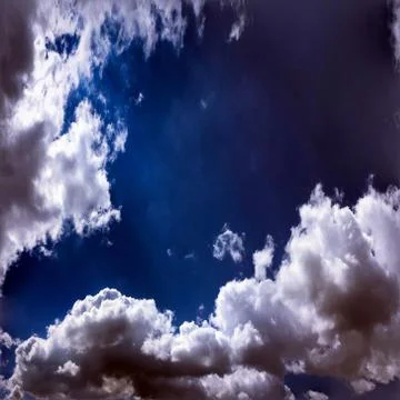 Beautiful clouds with blue sky background. Nature weather, cloud blue sky and Stock Photos