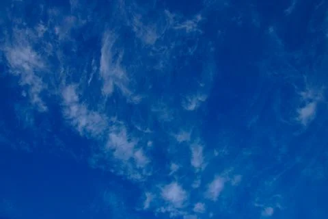 Beautiful clouds with a blue sky background. Nature weather, cloud blue sky Foto stock