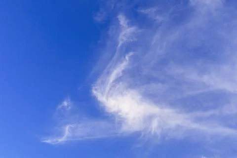 Beautiful clouds with blue sky background. Nature weather, cloud blue sky Stock Photos