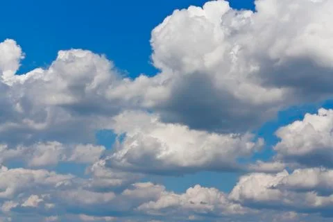 Beautiful clouds on blue sky Stock Photos
