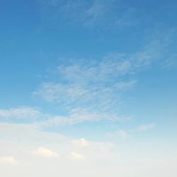 Beautiful clouds in blue sky Foto stock