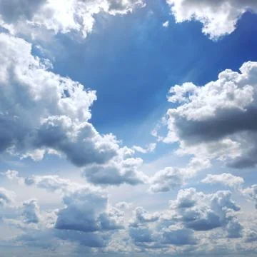 Beautiful clouds in blue sky 写真素材