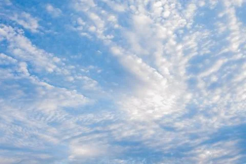 Beautiful clouds in the blue sky Stock Photos