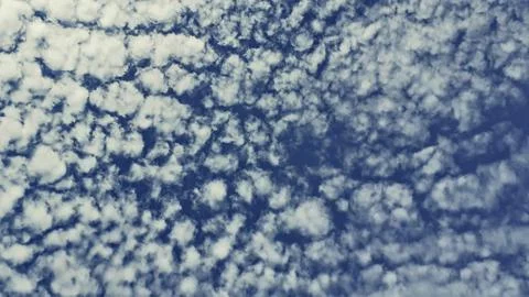 Beautiful clouds in the blue sky. Stock Photos
